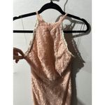 Akira  Pink Lace Halter Bodycon Dress Sleeveless Formal Party Cocktail‎ Small Photo 3