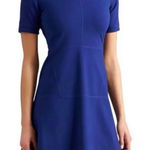 Athleta ‎ En Route Fit & Flare Dress Women's Small Petite Blue Athleisure Dainty Photo 0