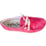 Womens Gypsy Jazz Hot Pink Streak Print Slip On Lace Shoes Sneakers Photo 1