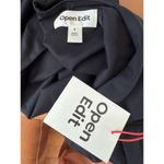 Open Edit NWT  Black Long Sleeve Thong Bodysuit Women’s Size Small Photo 4