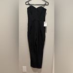 Adelyn Rae NEW $92 Adelyne Rae Elegant Black Strapless Sweetheart Pockets Jumpsuit XS S Photo 2