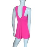 NBD  Revolve Barbiecore high neck‎ cut out mini dress skater pink halter small Photo 5