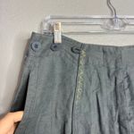 LURDES BERGADA Harem Trousers Pant Size S Cropped Drop Crotch Linen Blend NWT Green Photo 4