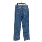 Free People We The Free The Lasso Jean in Sapphire Blue Denim Distressed High Rise Photo 3