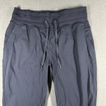 Lululemon  Dance Studio Crop Pants Womens 6 Dark Navy Ribbed Waist Drawstring Photo 2