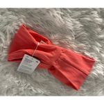 Lululemon NWT  Ribbed Nulu Twist-Front Headband One Size Raspberry Cream NEW Photo 1