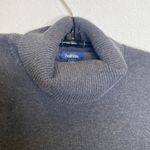 Reitmans Dark Gray Ribbed Turtleneck Knit Sweater EUC Sz Lg Cotton Nylon Women’s Photo 1