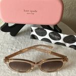Kate Spade : Lillian Crystal Beige Sunglasses- Brown/Pink gradient- Case & Cloth Photo 8