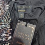 Michael Costello  Leanne Mini Dress in Metallic Silver XS Photo 11