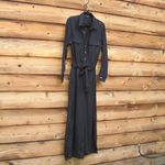 Boston Proper  Linen Blend Utility Wide Leg JumpsuitPants Photo 4