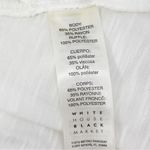 White House | Black Market WHBM Tiered Chiffon Ruffles Slub Knit Shirt White XS Photo 8