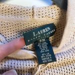 Ralph Lauren Lauren  Y2K Open waffle knit lightweight hooded longsleeve Photo 6