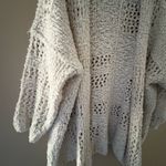 Free People  XS Saturday Morning Ivory Oversized Cardigan Sweater Photo 2