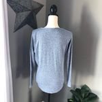 Moa Moa Crisscross Pullover Sweater Blue Sz Small Photo 3