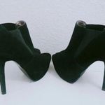 Bonnibel Suede Open Toe Stiletto Heel Booties in Black, Size 7.5 EXCELLENT! Photo 0