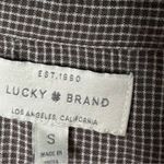 Lucky Brand  embroidered floral ruffle long sleeve snap button down shirt Size S Photo 5