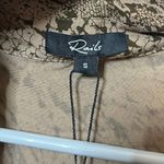 Rails  NWT Noemi Snake Print Blouse Women’s Size Small Brown Long Sleeve Button Photo 7