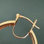 STS KARIS Basket Weave Knot Design Rose Gold Plated Hoop Earrings 10g. Pink Photo 7