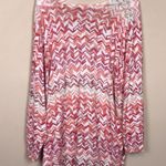 Roz & Ali NWT  Women’s Poppy Fields Chevron Pattern Button-Up Cardigan Sweater Photo 3