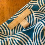 Banana Republic  dress Size Large teal and white sleeveless tie waist dra… Photo 2