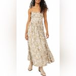 Free People  Charlie Bustier Metallic Floral Maxi Dress Photo 2