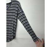 American Eagle Outfitters Soft & Sexy Plush V-Neck Striped Shirt Women's Medium Photo 2