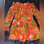 Farm Rio NWT  + Anthropologie Tropical Ruffle-Sleeve Romper Photo 3