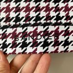 Bandier Center Stage Houndstooth Sports Bra Size M White Black Red Racerback Size M Photo 4