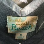 One World  Beach V Neck Tunic Top Coverup Tie Back Womens Size M Empire‎ Waist Photo 2