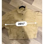 Free People  "We the Free" Tan Denim Jacket Button Up Women's Size XL NWT Photo 7