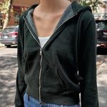 Brandy Melville Green Christy Hoodie Regular Fit Photo 0