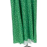 ASOS Maternity Green Cami Plunge Midi Dress Blouson Top Polka Dot size 16 Photo 7