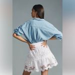 Anthropologie NWT The Somerset Mini Skirt - Cutwork Edition Lace White XS Photo 1