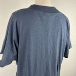 Umgee  Women's Cotton Midi Dress Blue Pockets V-neck Short Sleeve Oversized sz M Photo 3