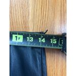 St. John Black Leather Pencil Skirt Size 4 Midi Slit Business Casual Photo 4