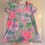 Lilly Pulitzer New Celestial Blue Cay To My Heart Top Small V Neck Shirt Photo 4