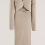 Abercrombie & Fitch NEW  Cinched Front Cutout Midi
Sweater Dress Photo 3