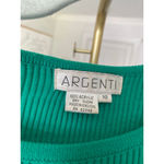 Vintage Argenti Green Knit Sheath Dress Gold Crest Buttons Elegant Event Wedding Size 10 Photo 5