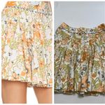 Cleobella Nora Retro Floral Pleated Mini Skirt Size Large Photo 1