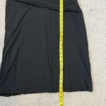 Ralph Lauren Lauren  Long Sleeve Draped Front Jersey Dress Black 14 Photo 8