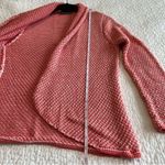 Wooden Ships ✨  Coral Pink Open Front Knit Cozy Soft Cardigan S/M Photo 9