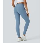 Halara Softlyzero HighWaisted Drawstring Full Length Joggers Gray Blue XS Petite Photo 4