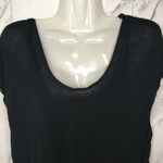 7 For All Mankind  Basic Soft Black Layered Tee Photo 2