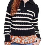 LA LIGNE Black an White Striped
Sweater(Size 2X) Photo 0