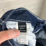 SheIn  High Rise Denim Seam Front Wide Leg Jeans Size 27 Photo 2