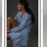 Anthropologie Hutch Long Sleeved Frilled Romper Sky Blue Size M NEW Photo 10