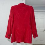 Smythe Long Shawl Collar Blazer Size 6 Red Photo 8