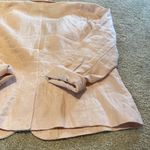 J Jill Love Linen Single Button L/S Unlined Blazer Jacket Shell Pink Sz Medium Photo 8