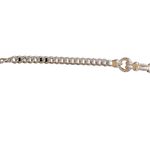 Vintage Stainless Steel 7" Chain Bracelet with T Photo 1