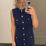 Reformation Catalina Navy Cotton Mini Dress XS Photo 1